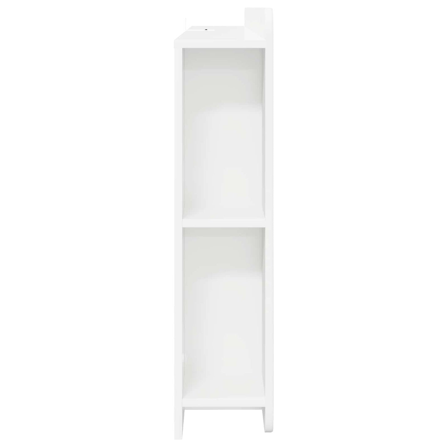 Headboard Cabinet White 135 x 18.5 x 80 cm Engineered Wood
