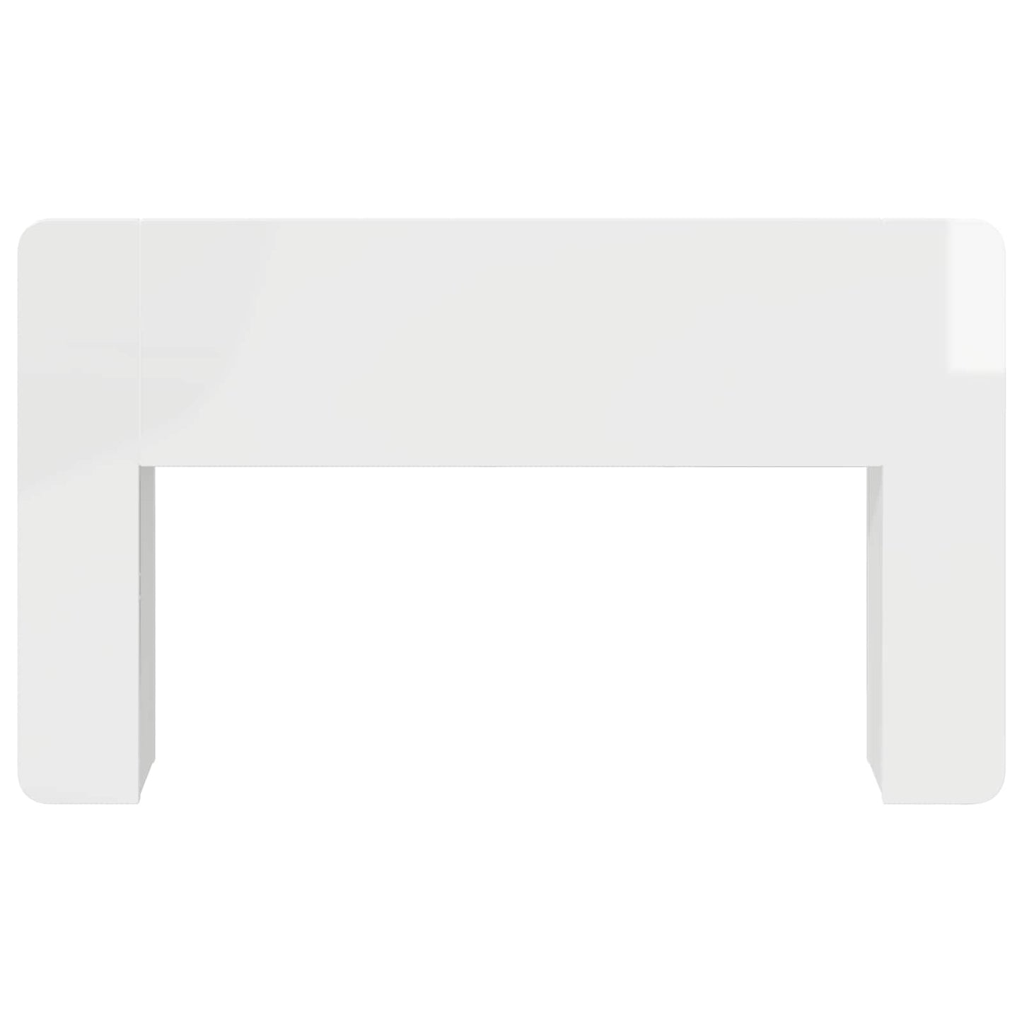 Headboard Cabinet with Storage White Engineered Wood