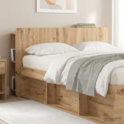 Headboard Cabinet Artisan Oak Engineered Wood