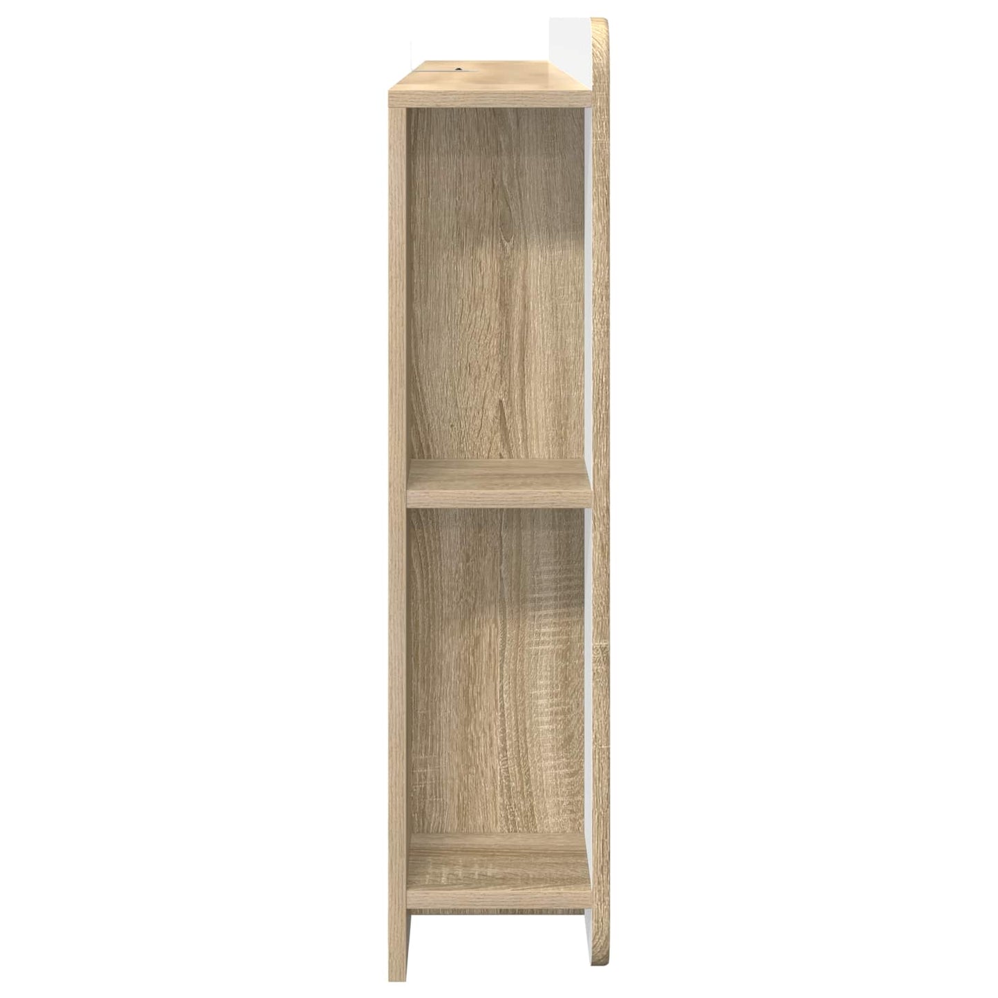 Headboard Cabinet with Storage Sonoma Oak Engineered Wood