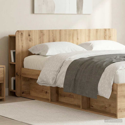 Headboard Cabinet Artisan Oak 140 cm Engineered Wood