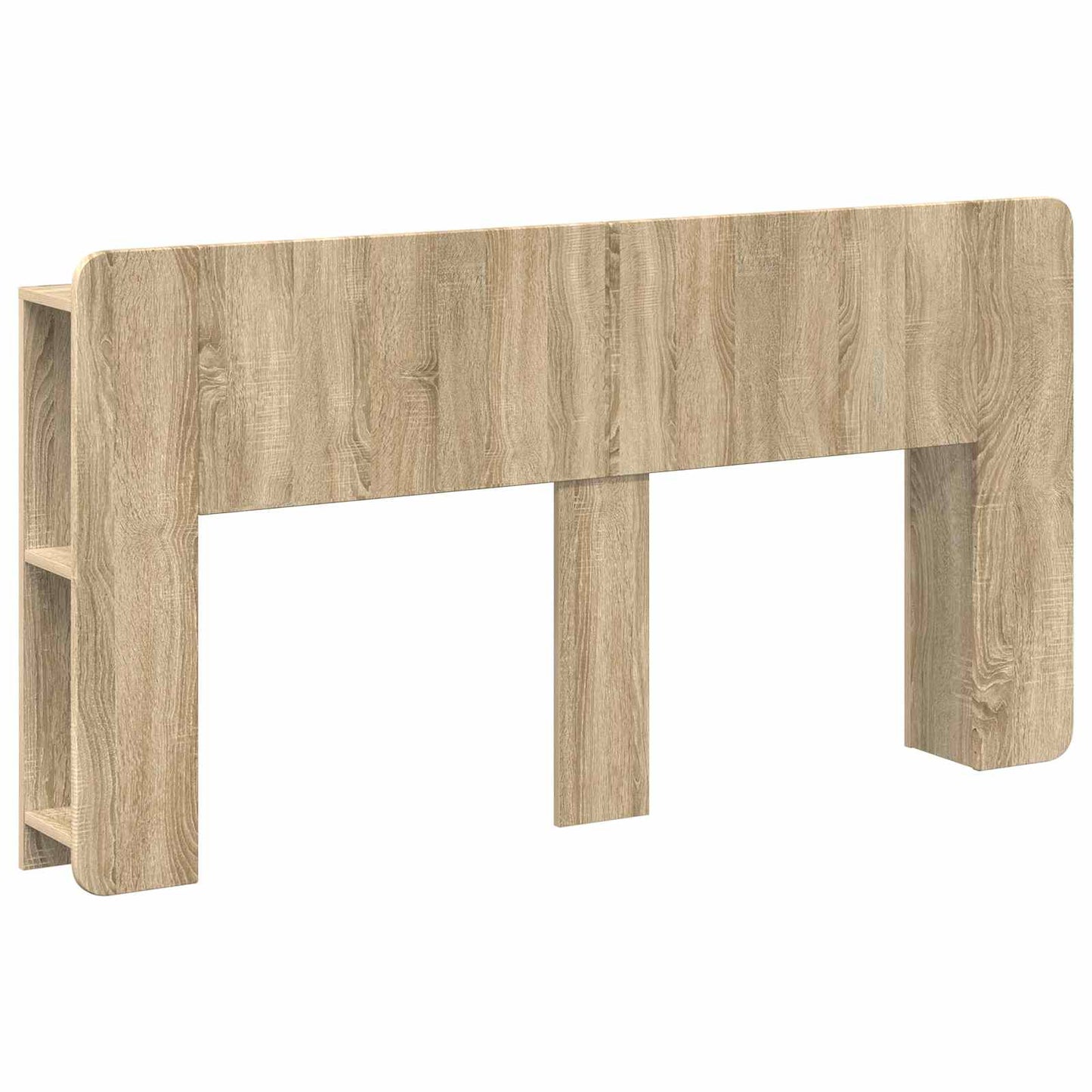 Headboard Cabinet with Storage Sonoma Oak Engineered Wood