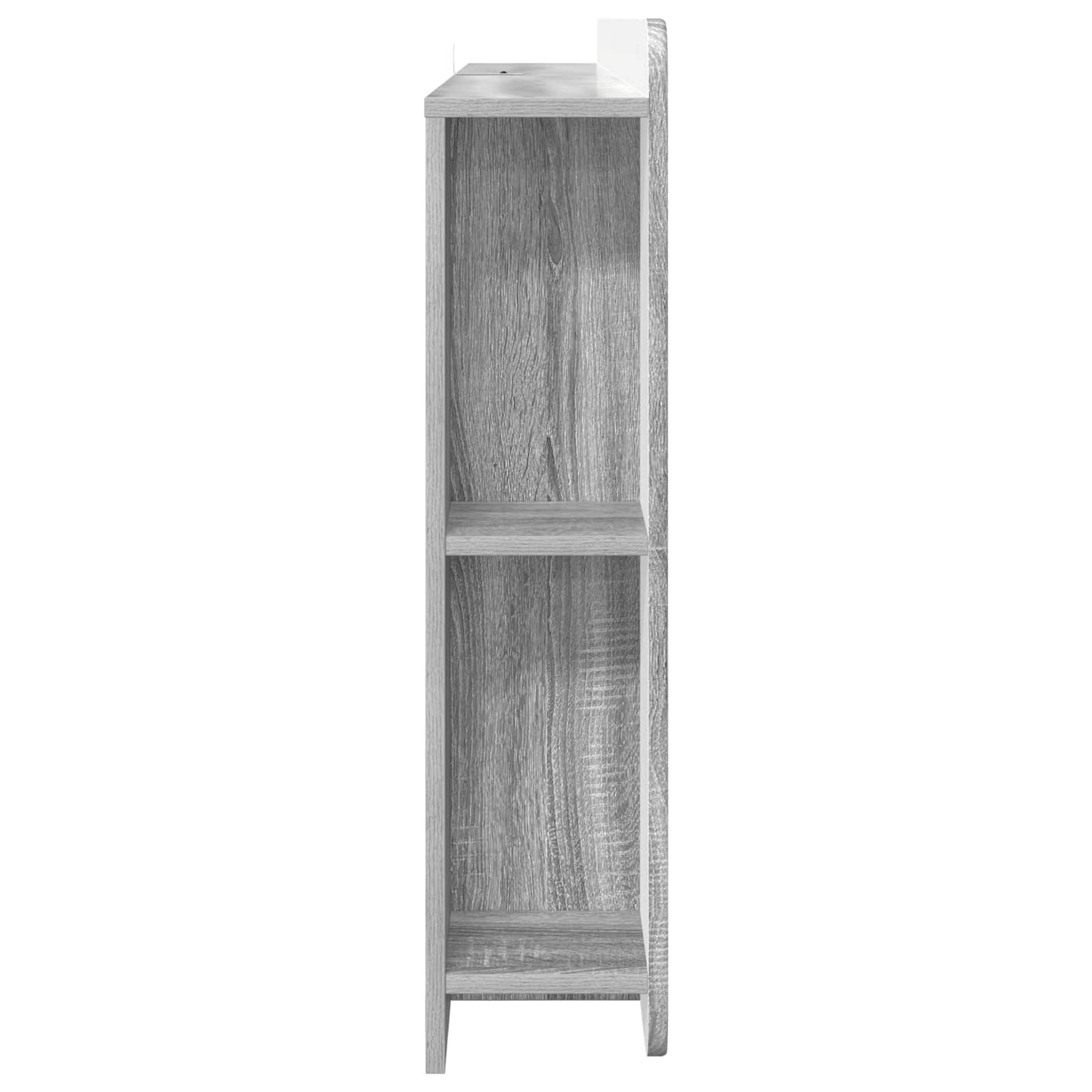 Headboard Cabinet with Storage Grey Sonoma Engineered Wood