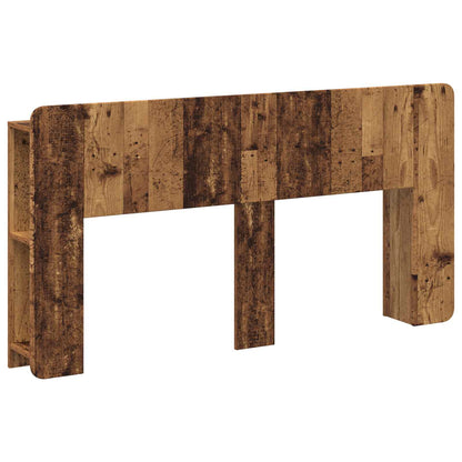 Headboard Cabinet with Storage Old Wood Engineered Wood