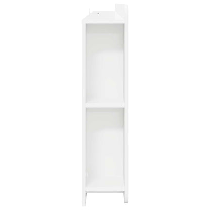 Headboard Cabinet with Storage White Engineered Wood