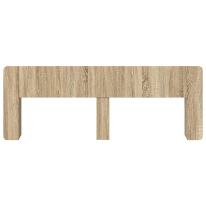 Headboard Cabinet with Storage Sonoma Oak Engineered Wood