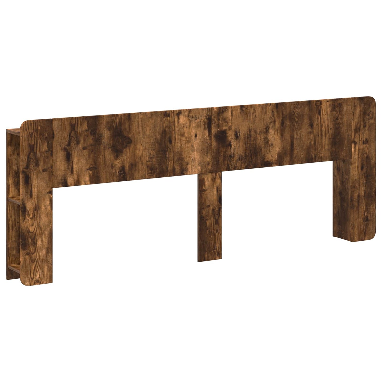 Headboard Cabinet with Storage Smoked Oak Engineered Wood