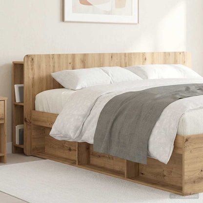 Headboard Cabinet with Storage Artisan Oak Engineered Wood