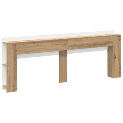 Headboard Cabinet Artisan Oak 200 cm Engineered Wood