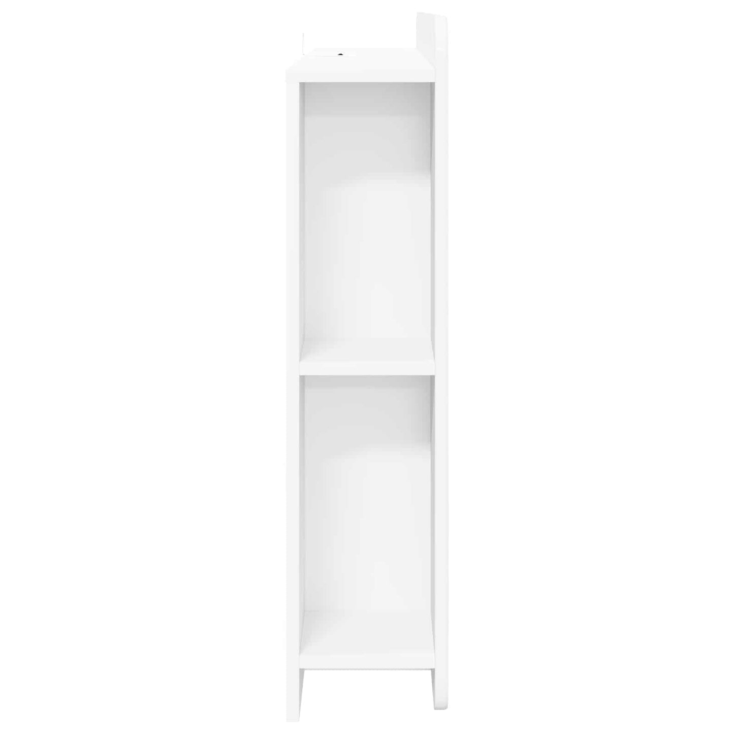 Headboard Cabinet with Storage White Engineered Wood
