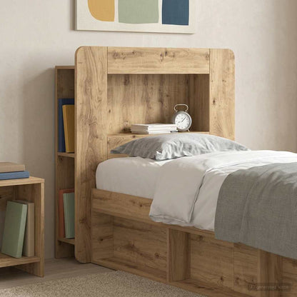 Headboard Cabinet with Storage Artisan Oak Engineered Wood