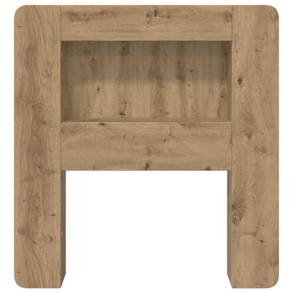 Headboard Cabinet with Storage Artisan Oak Engineered Wood