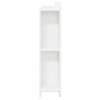 Headboard Cabinet with Storage White Engineered Wood