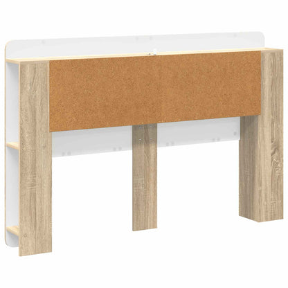 Headboard Cabinet with Storage Sonoma Oak Engineered Wood
