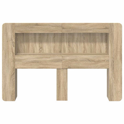 Headboard Cabinet with Storage Sonoma Oak Engineered Wood