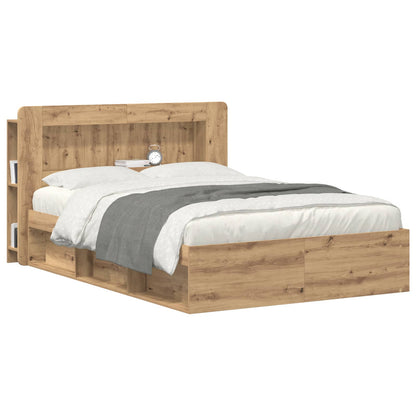 Headboard Cabinet Artisan Oak 160 cm Engineered Wood