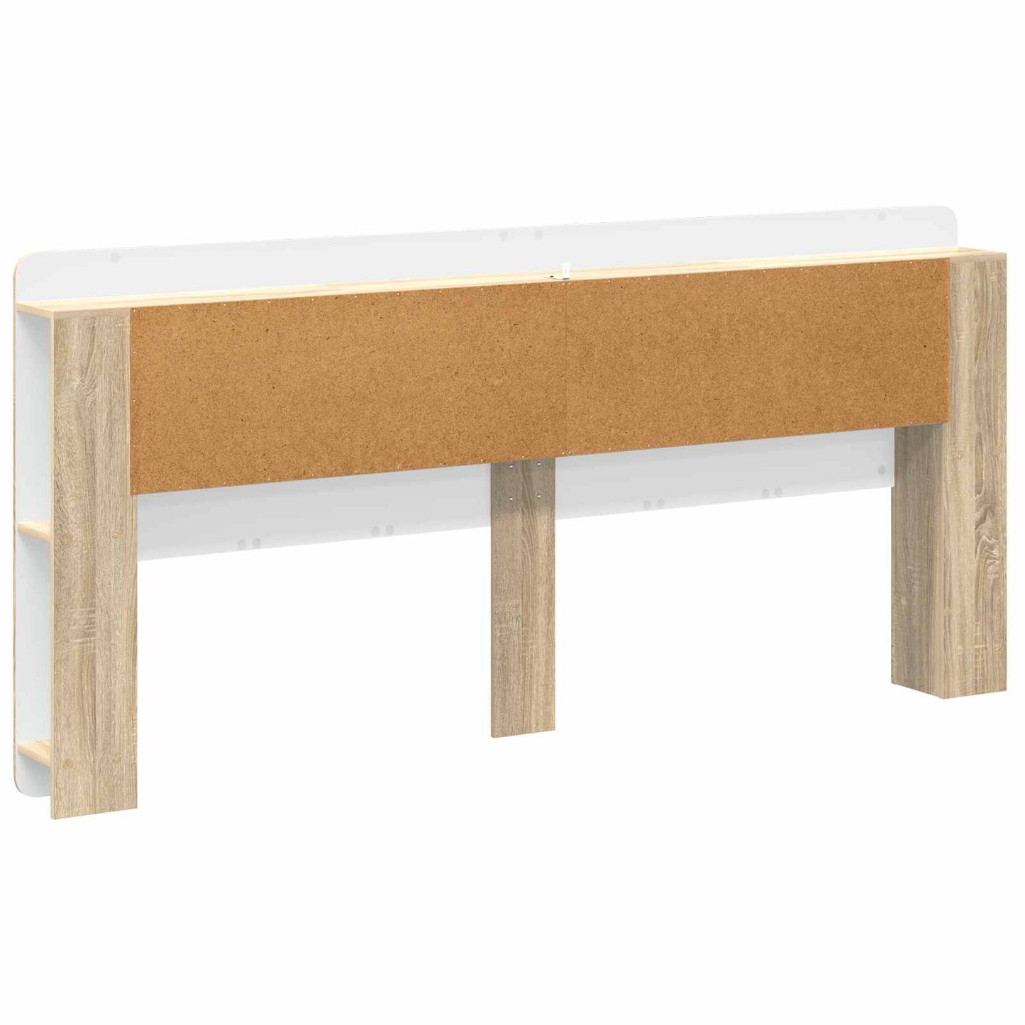 Headboard Cabinet with Storage Sonoma Oak Engineered Wood