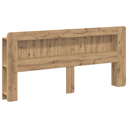 Headboard Cabinet Artisan Oak 180 cm Engineered Wood