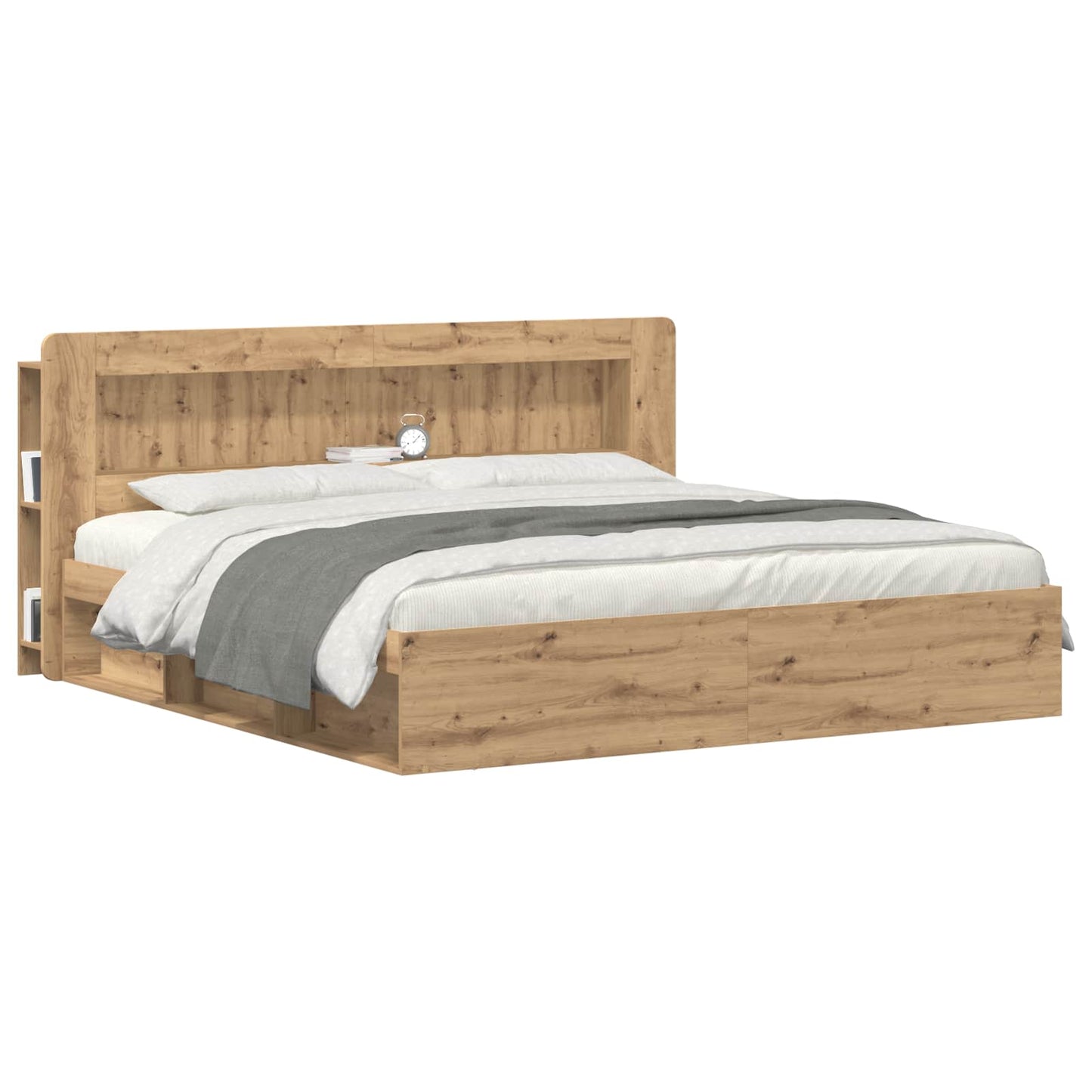 Headboard Cabinet Artisan Oak 180 cm Engineered Wood
