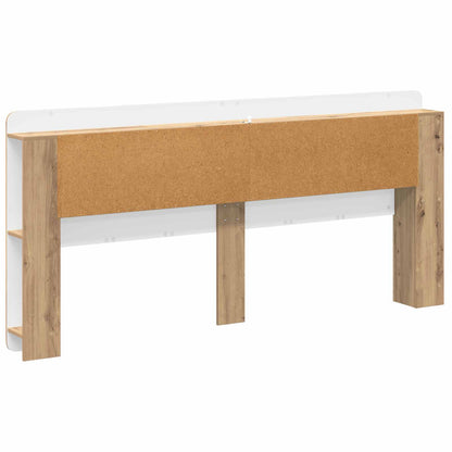 Headboard Cabinet with Storage Artisan Oak Engineered Wood