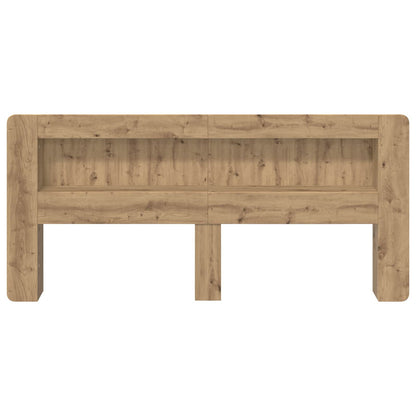 Headboard Cabinet with Storage Artisan Oak Engineered Wood