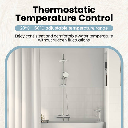 Thermostatic Shower System Set Chrome SS201