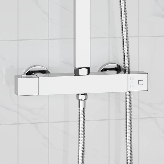 Thermostatic Shower Mixer Stainless Steel 201 25.5 x 7 x 6 cm