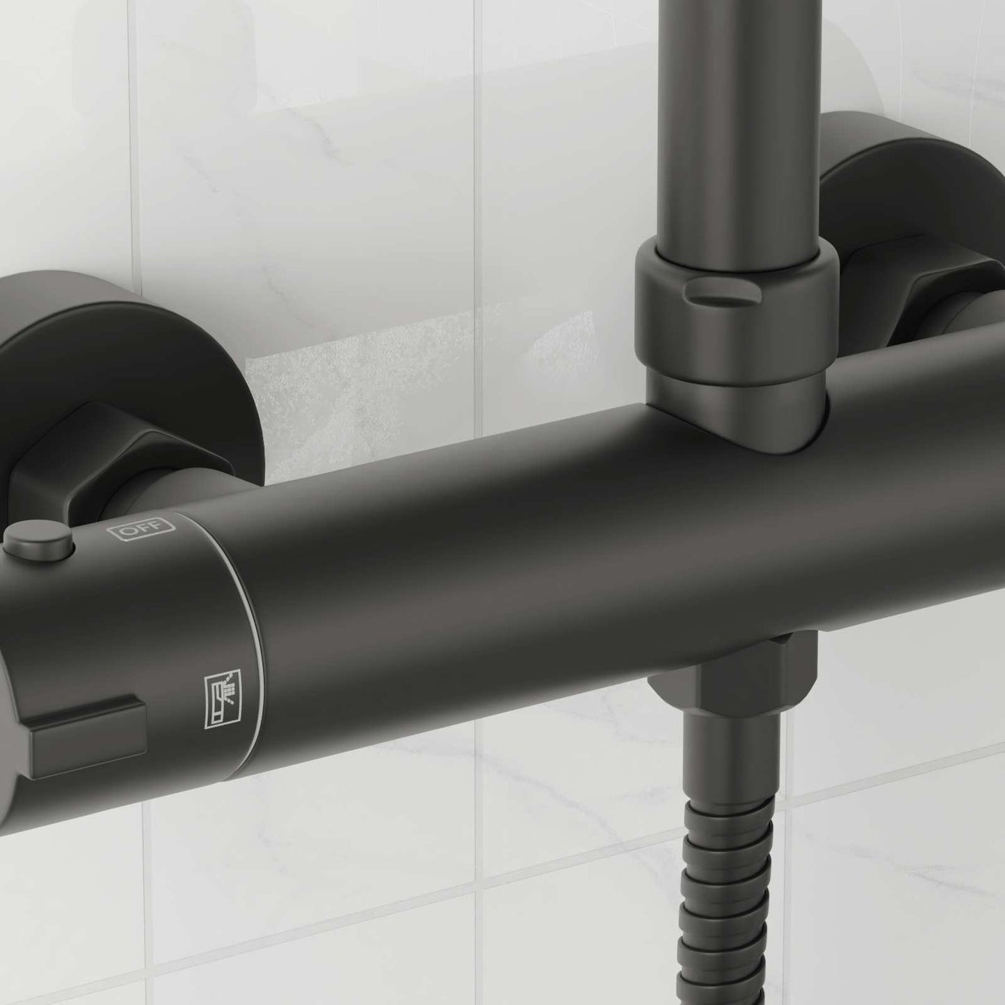 Thermostatic Shower Mixer Stainless Steel 201 27 x 8 x 6 cm