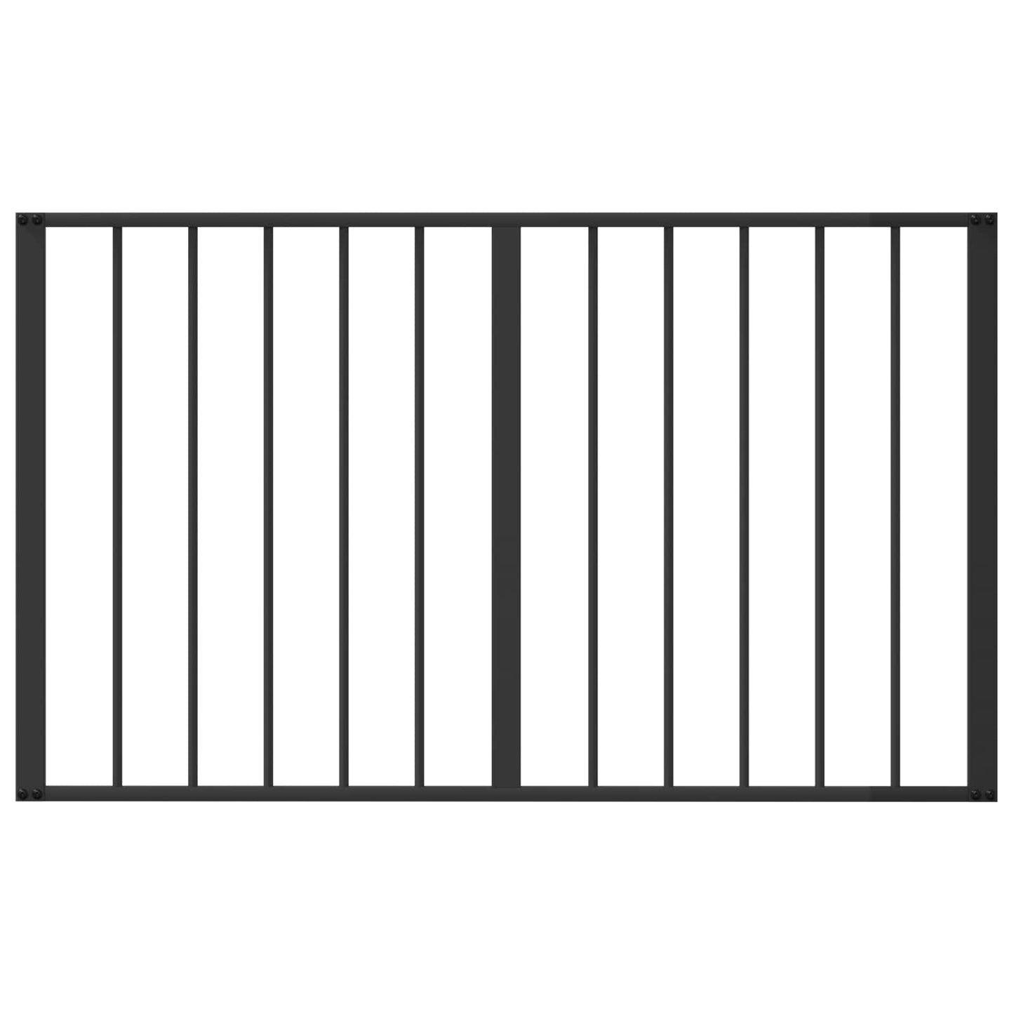 Dog Gate 2 pcs Black 100 x 60 cm Galvanised Steel
