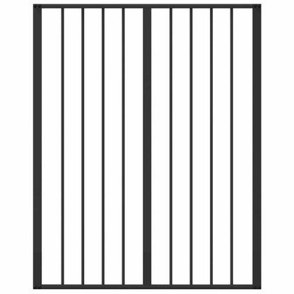 Dog Gate 6 pcs Black 80 x 100 cm Galvanised Steel