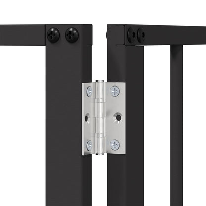 Dog Gate 8 pcs Black 80 x 80 cm Galvanised Steel