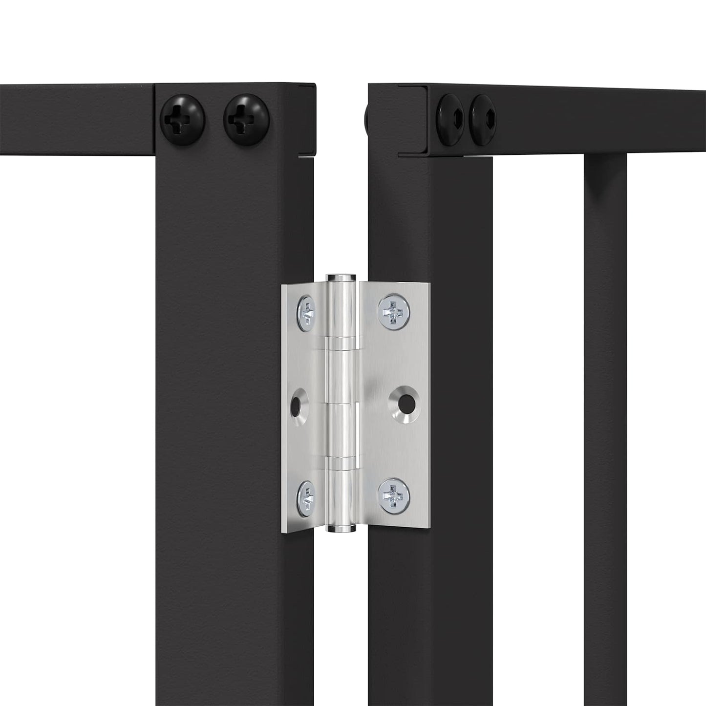 Dog Gate 4 pcs Black 60 x 80 cm Galvanised Steel