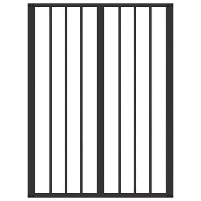 Dog Gate 6 pcs Black 60 x 80 cm Galvanised Steel