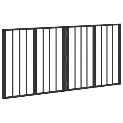 Dog Gate 2 pcs Black 60 x 60 cm Galvanised Steel