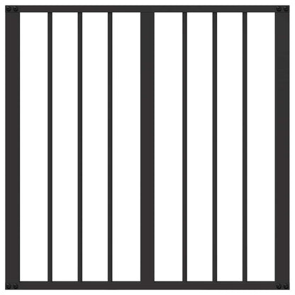 Dog Gate 2 pcs Black 60 x 60 cm Galvanised Steel