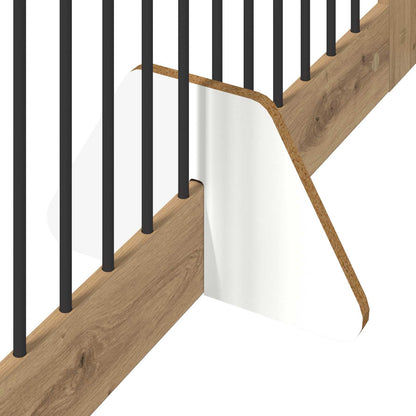 Foldable Dog Gate with Stands 2 pcs Artisan Oak 200.5 cm