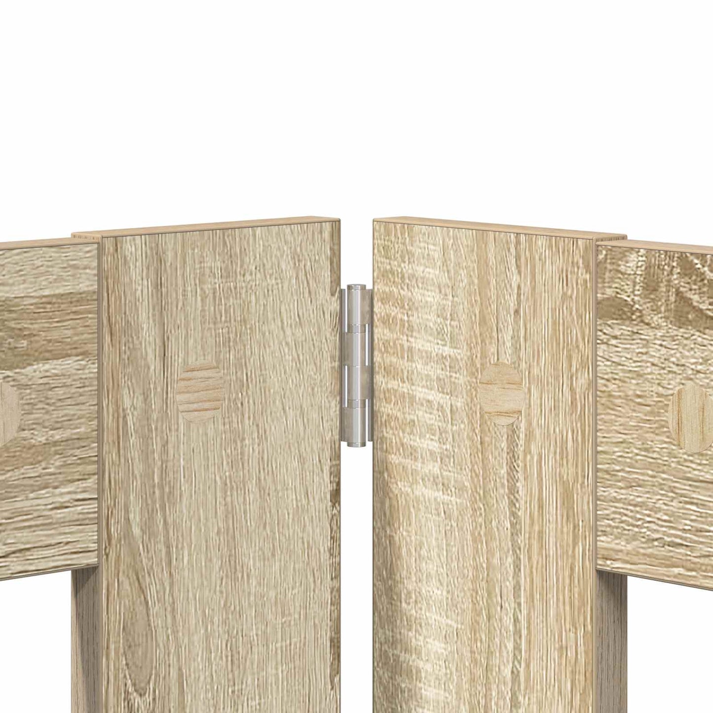 Foldable Dog Gate with Stands 4 pcs Sonoma Oak 401 cm