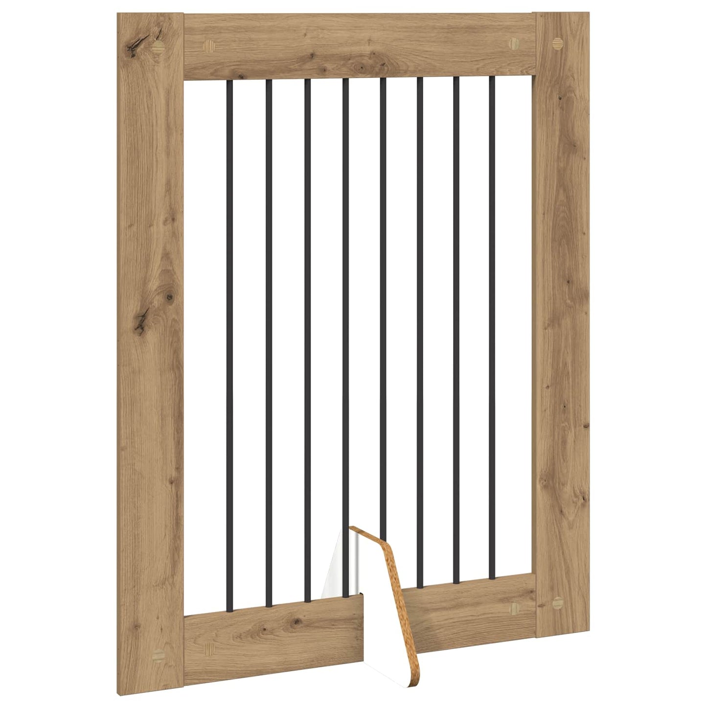 Foldable Dog Gate with Stands 2 pcs Artisan Oak 160.5 cm