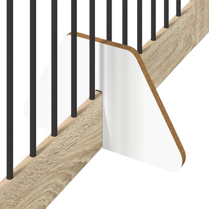 Foldable Dog Gate with Stands 2 pcs Sonoma Oak 200.5 cm