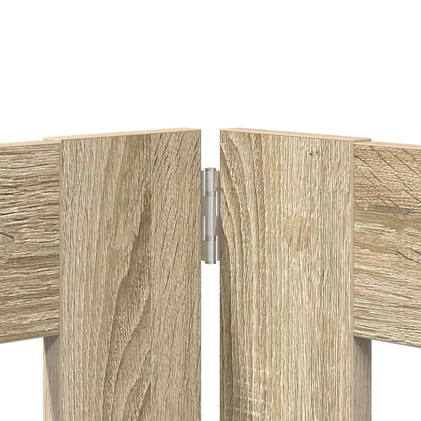 Foldable Dog Gate with Stands 6 pcs Sonoma Oak 482 cm