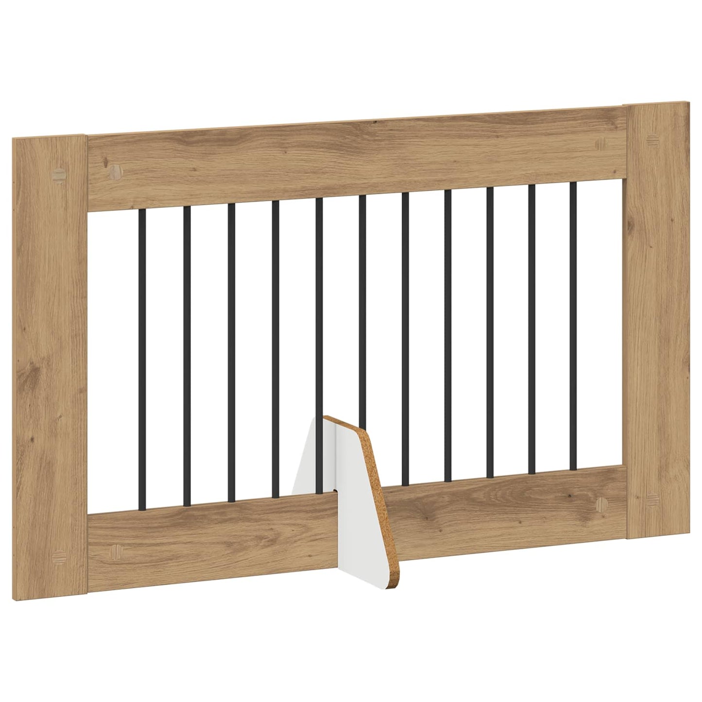 Foldable Dog Gate with Stands 2 pcs Artisan Oak 200.5 cm