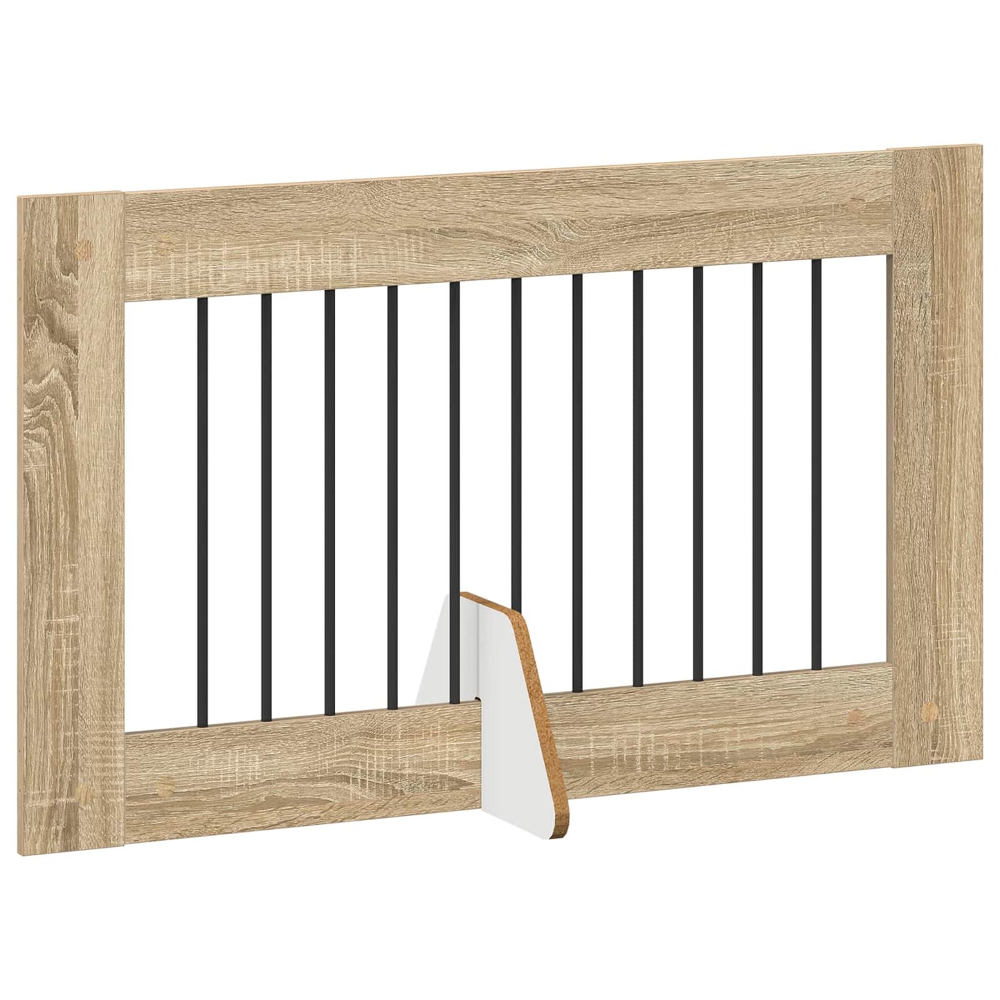 Foldable Dog Gate with Stands 4 pcs Sonoma Oak 401 cm