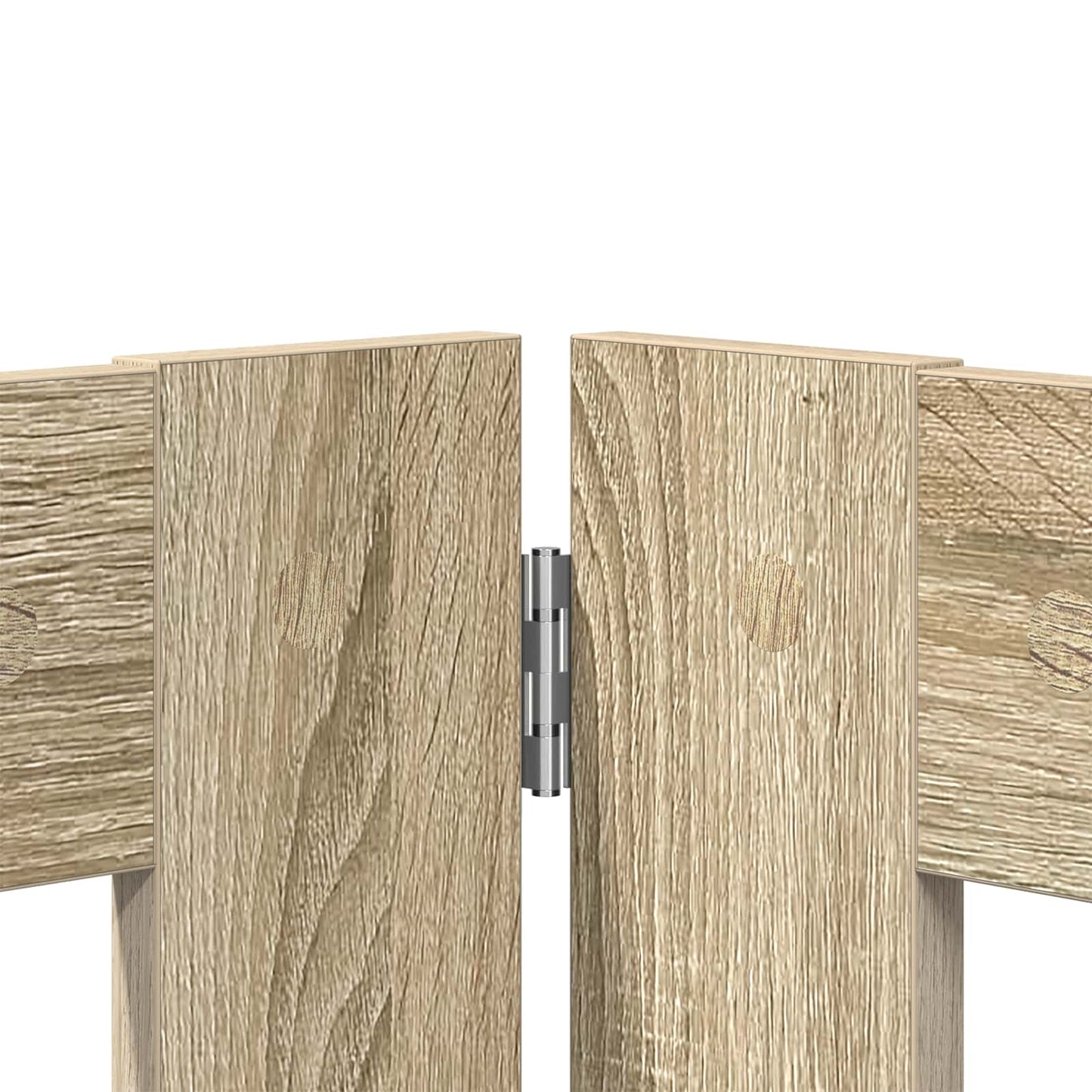Foldable Dog Gate with Stands 6 pcs Sonoma Oak 482 cm