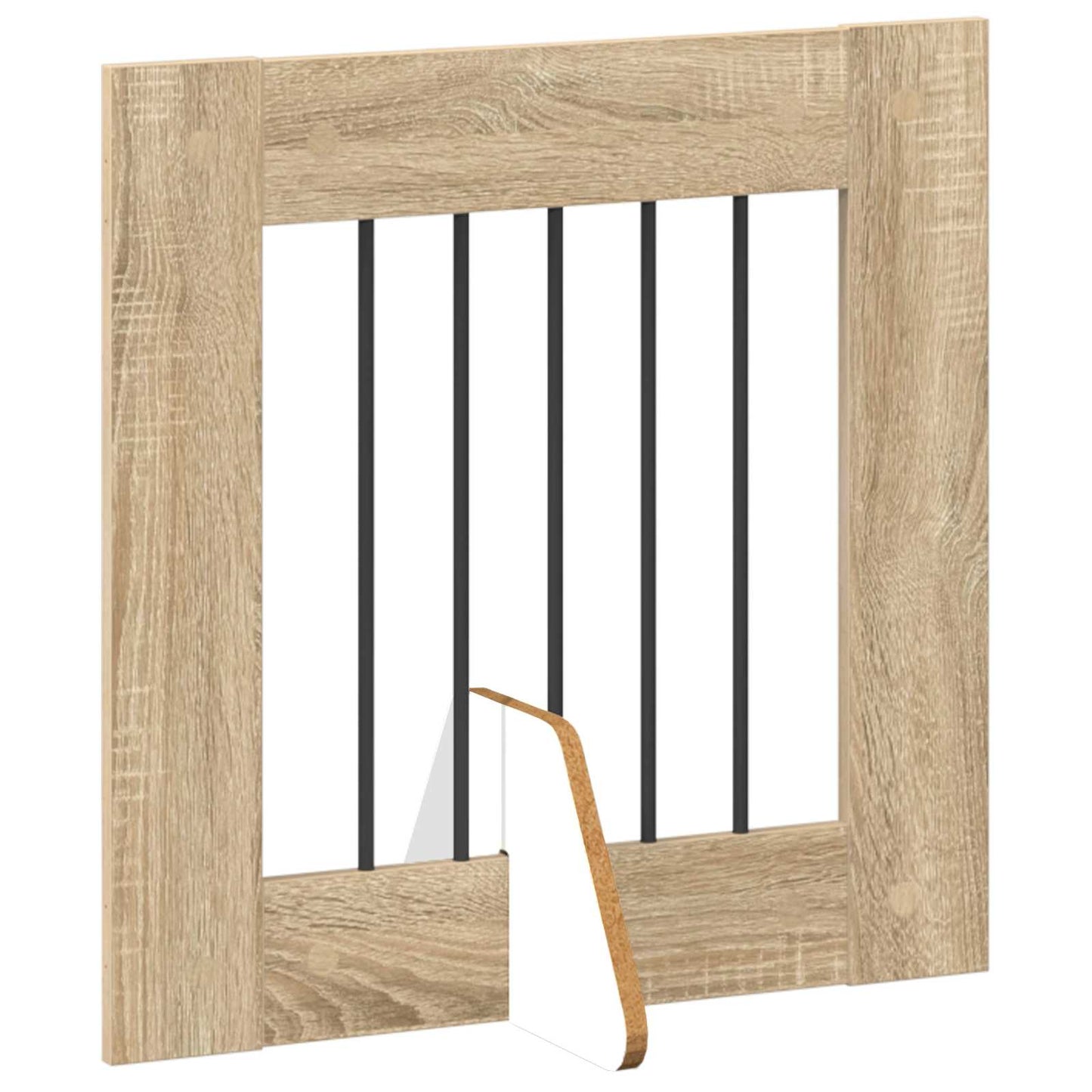 Foldable Dog Gate with Stands 2 pcs Sonoma Oak 120.5 cm