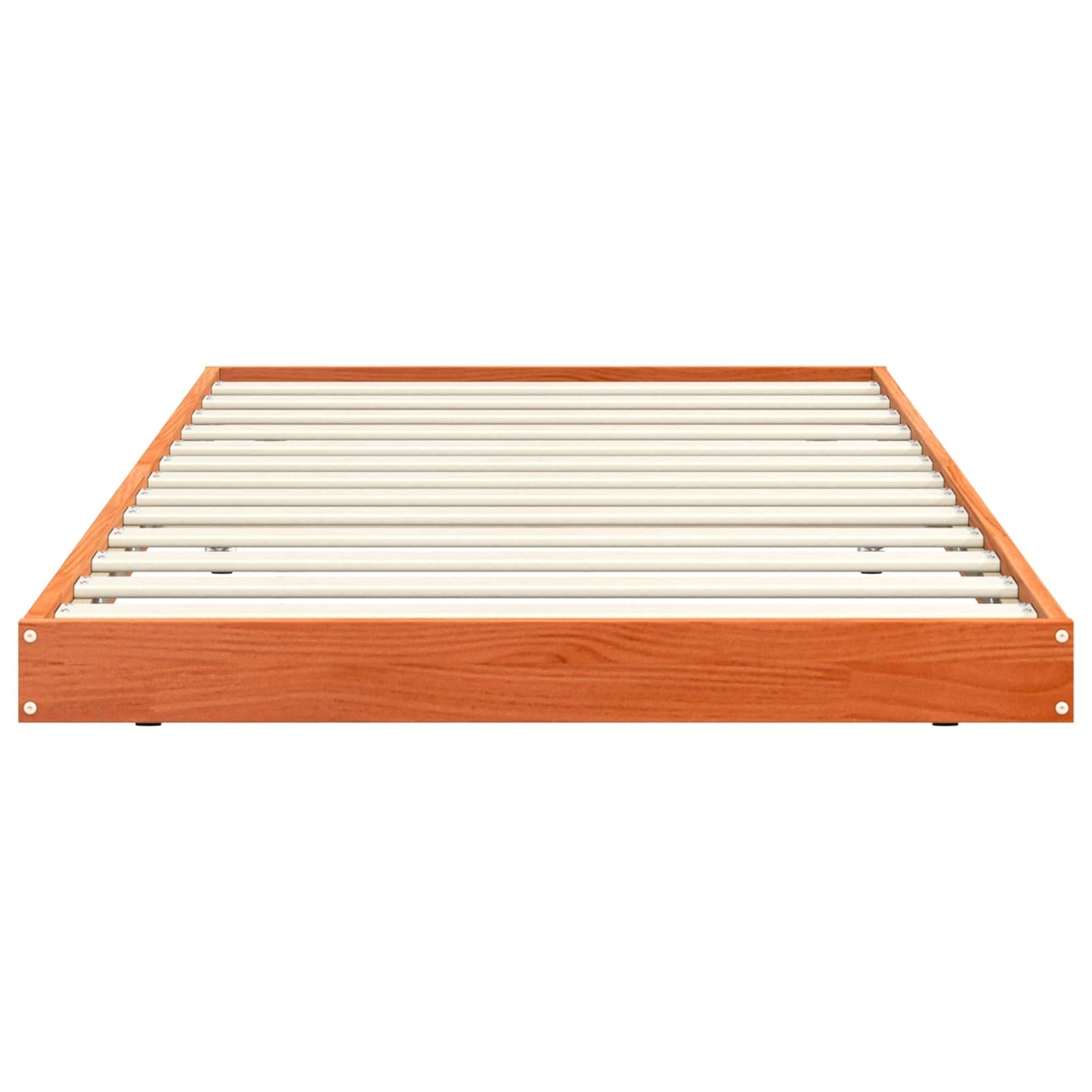 Bed Frame Wax Brown 90 x 200 cm Solid Pine Wood