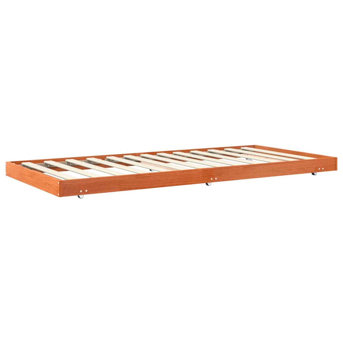 Bed Frame Wax Brown 90 x 190 cm Solid Pine Wood