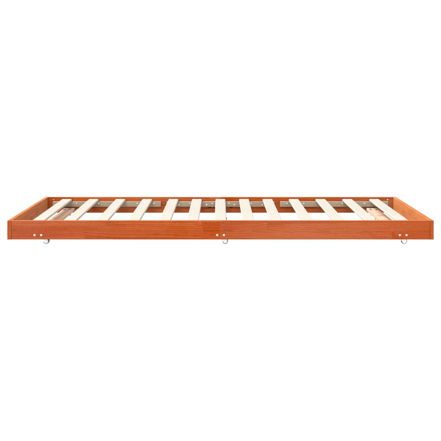 Bed Frame Wax Brown 70 x 190 cm Solid Pine Wood