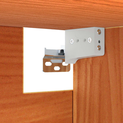 Wall Cabinet 2 pcs Wax Brown 80 x 30 x 35 cm Solid Pine Wood