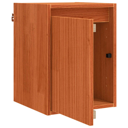 Wall Cabinet Wax Brown 30 x 30 x 40 cm Solid Pine Wood