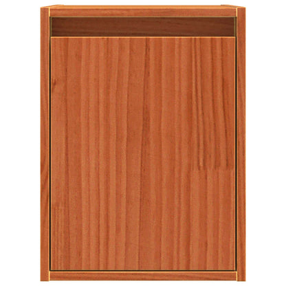 Wall Cabinet Wax Brown 30 x 30 x 40 cm Solid Pine Wood